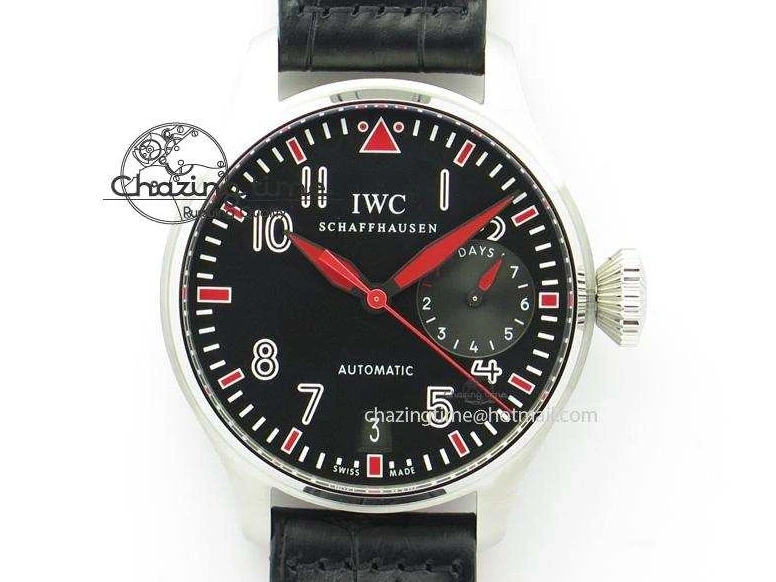 MIROTIME 0509 RelaxedFit Big Pilot Real PR IW500435 “Muhammad Ali” ZF Best Edition On Black Leather Strap A 7295